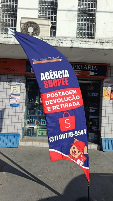 Windbanner Master Flag instalado em cliente, foto 1